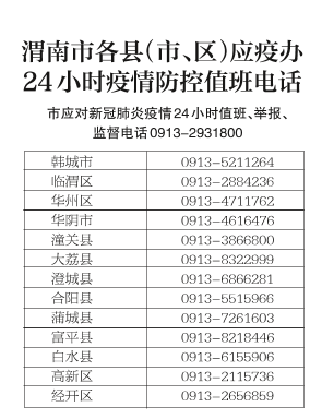 渭南疫情防控/渭南疫情防控中心地址