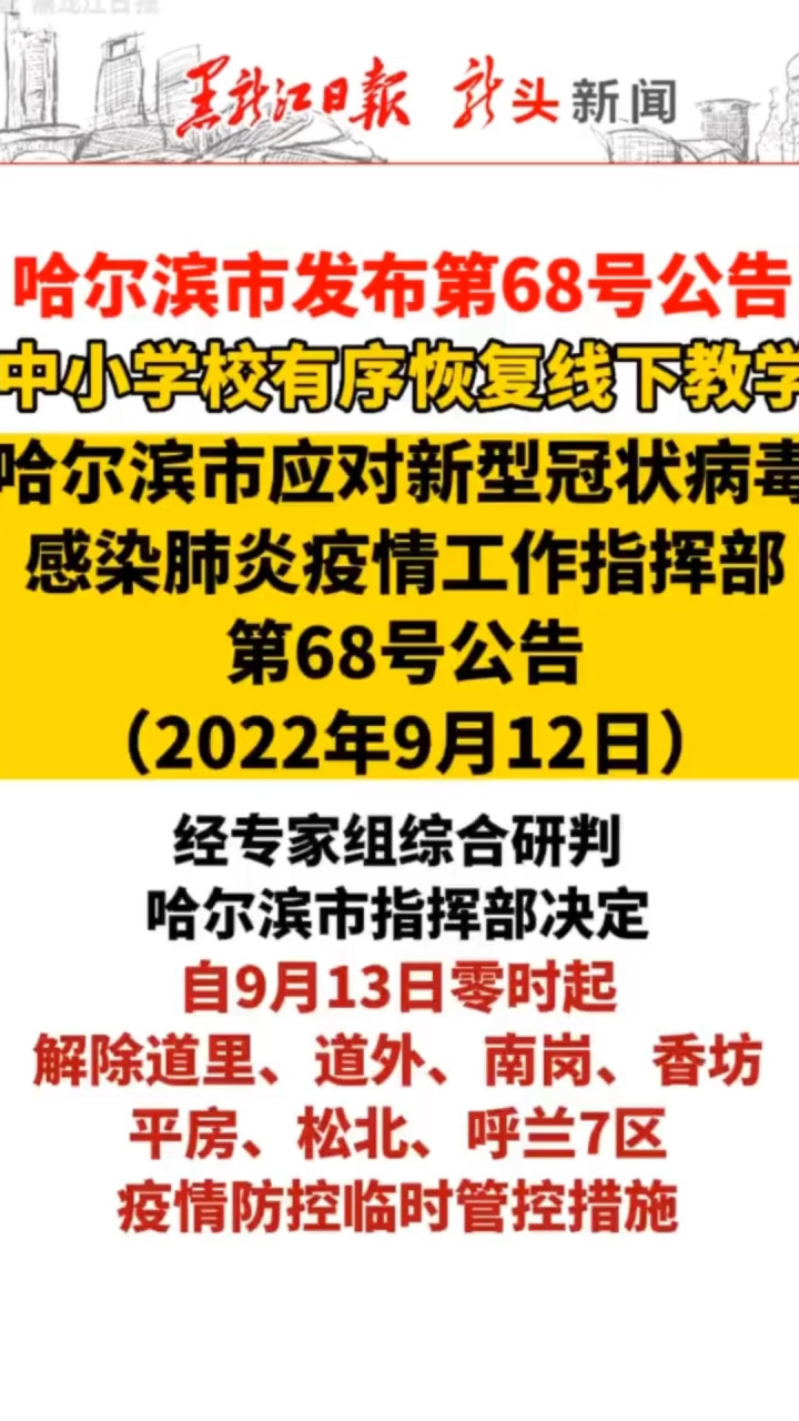 哈尔滨疫情最新疫情/哈尔滨疫情最新结果