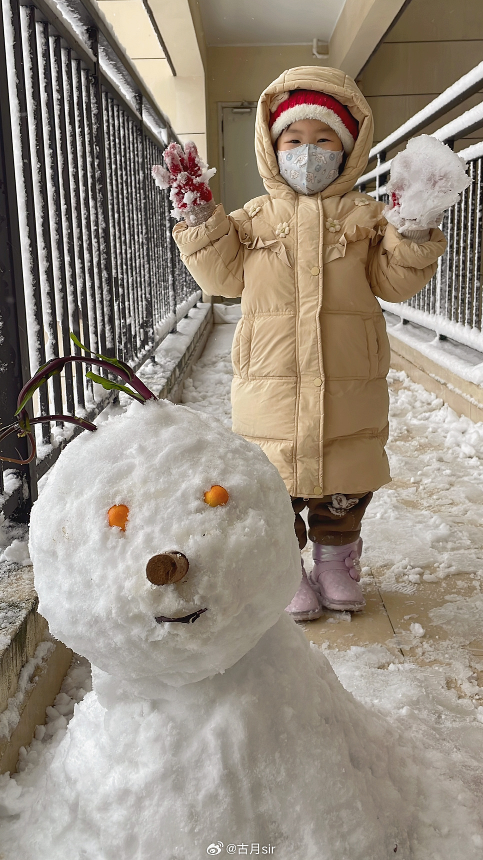 雪疫情/雪疫情 孩子们就迫不及待的去堆雪人 雪疫情/雪疫情 孩子们就迫不及待的去堆雪人
